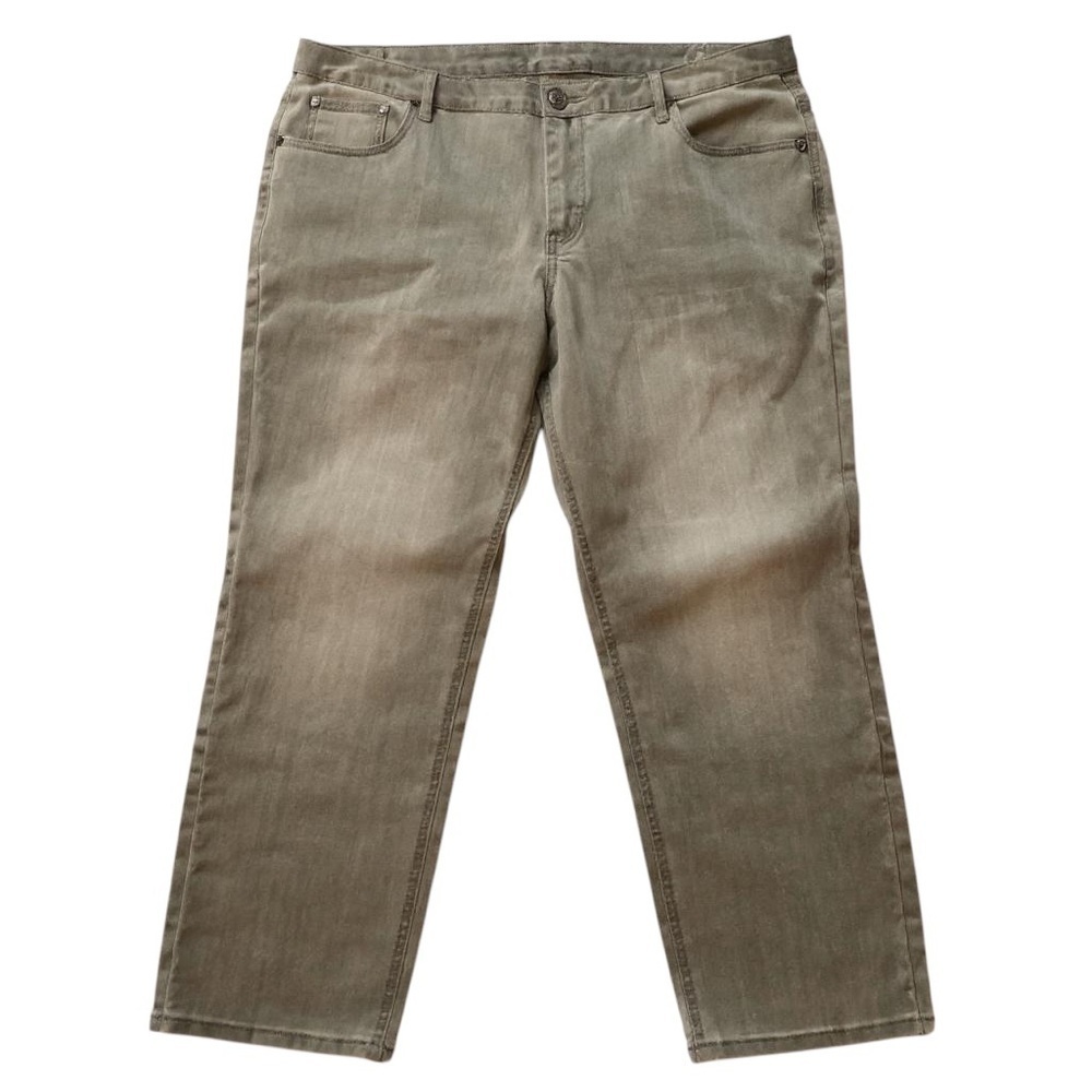 CJ Banks Women's Straight Leg Jeans in Gray, Plus Size 24W (3X)